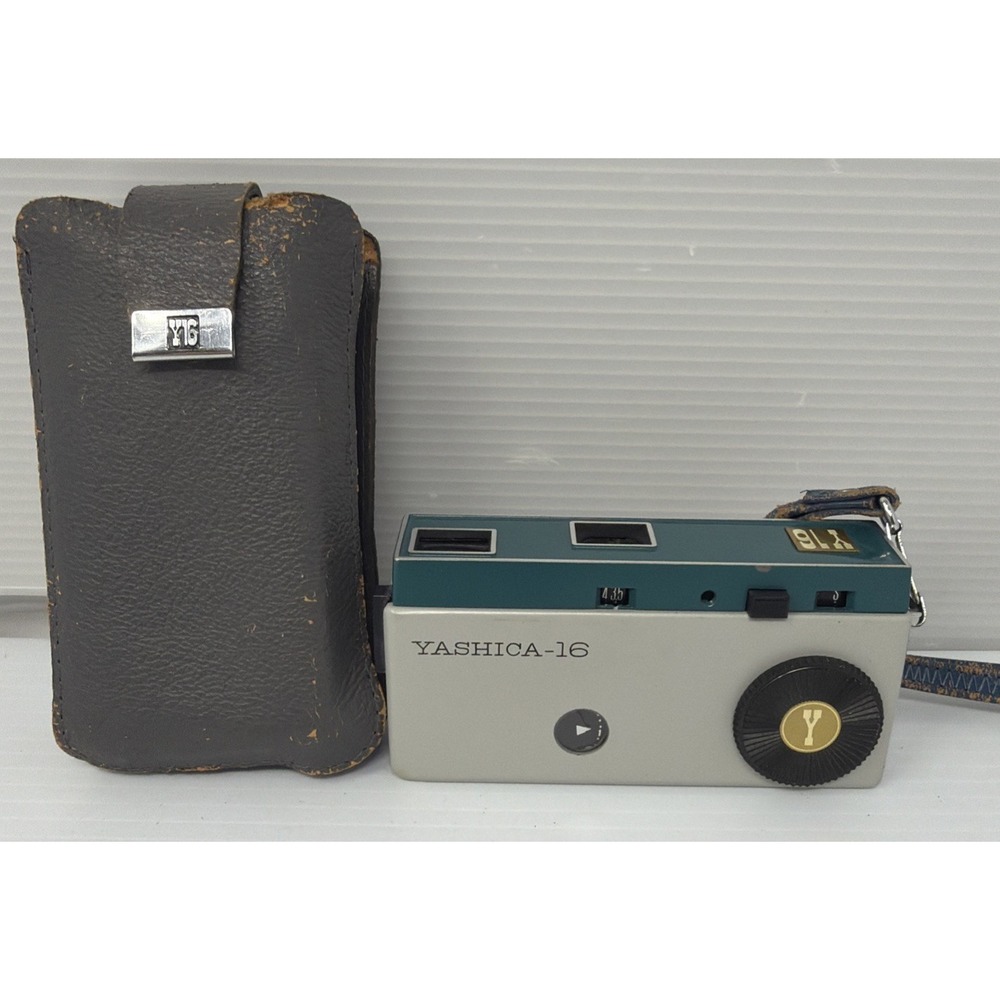 Yashica-16 Y16 Vintage Subminiature Spy Film Camera with Original Case